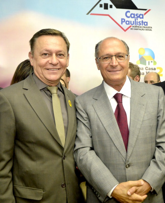 Bigardi e Alckmin: governo do Estado confirmou repasses na quinta-feira
